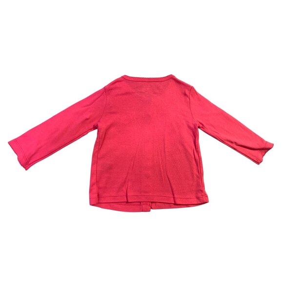 New Carters Pink Girls Infant baby Size 12 months Pink Cardigan snap up jacket c - Picture 3 of 4